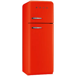 Smeg FAB30RF Fridge Freezer, A++ Energy Rating, 60cm Wide, Right-Hand Hinge Orange
